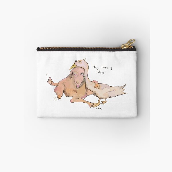 Item preview, Matthew Gray Gubler "dog hugging a duck" art designed and sold by caseyr0131.