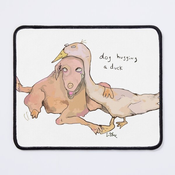 Item preview, Matthew Gray Gubler "dog hugging a duck" art designed and sold by caseyr0131.