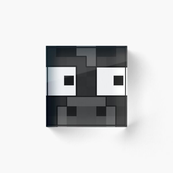 Aperçu de l'œuvre Mème drôle de vache Minecraft, mobs de jeu drôles font face à la peau de pixel créée et vendue par MinecraftArt.