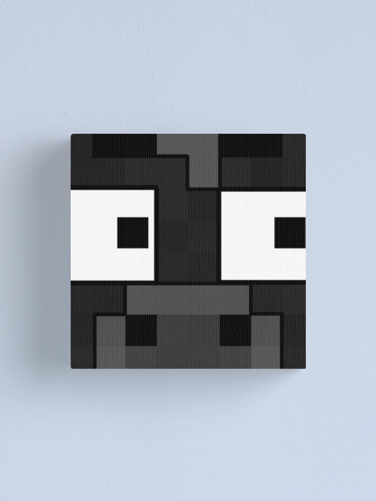 Minecraft Cow Funny Meme Funny Game Mobs Face Pixel Skin Canvas Print By Minecraftart Redbubble