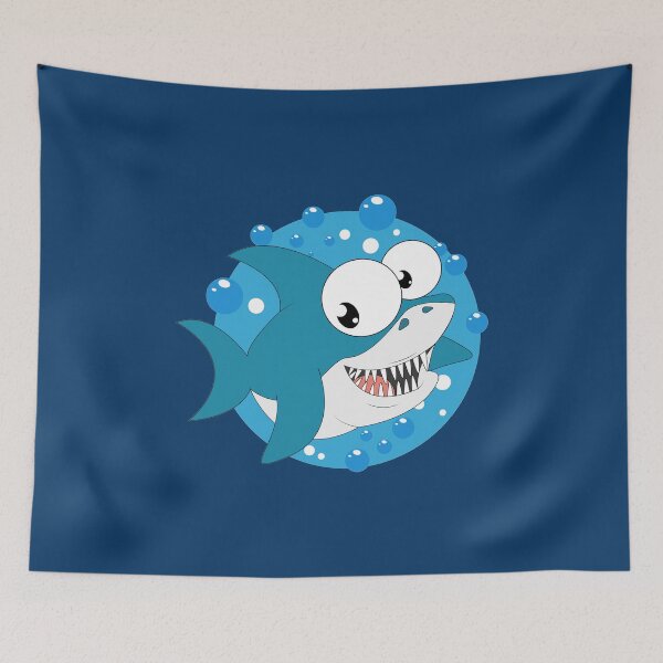 Item preview, Bulging Eyes Shark Cartoon Character designed and sold by thecooltable.