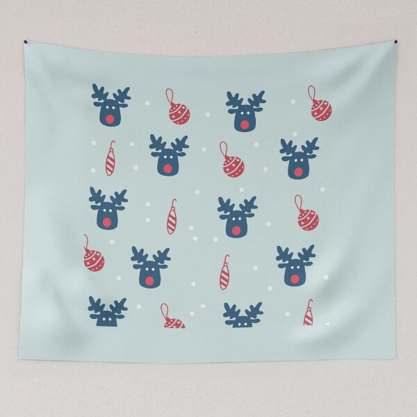 Item preview, Reindeer, Snow, and Ornaments Pattern designed and sold by JoesCornerStore.