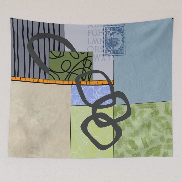 Item preview, Geometric Modern Abstract Collage designed and sold by NancyMerkle.