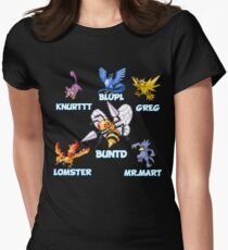 Game Grumps Fire Red Team Women's Fitted T-Shirt