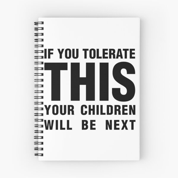 Item preview, if you tolerate this your children will be next, black   designed and sold by PogiTShirts.