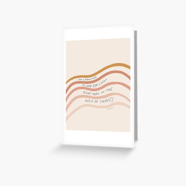 Item preview, Look for Light in the Wild of Things - Blush Pink and Orange Stripes and Inspirational Quote designed and sold by morgansgoods.