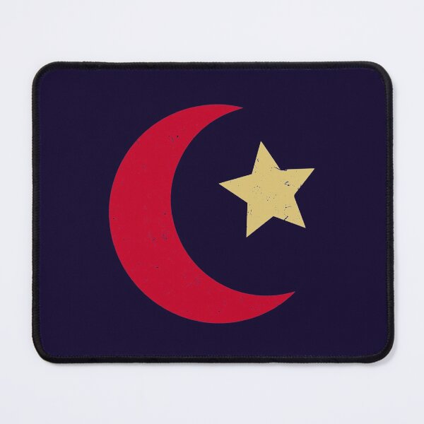 Item preview, Islamic star and crescent in Japanese red and gold  Ottoman Empire and Turkey Symbolism  T designed and sold by HONEYSHOP-CA.