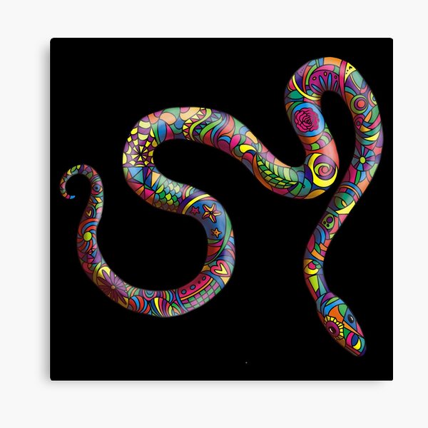 Psychedelic Snake Canvas Prints for Sale