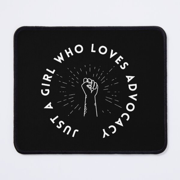 Item preview, Just a girl who loves advocacy - advocate- raised fist - fist in the air designed and sold by endoemmm.