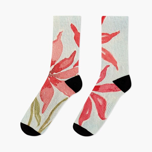 Item preview, Christmas Holiday, Red & Pink Poinsettia Style Flowers  designed and sold by DaisyGirlDesign.