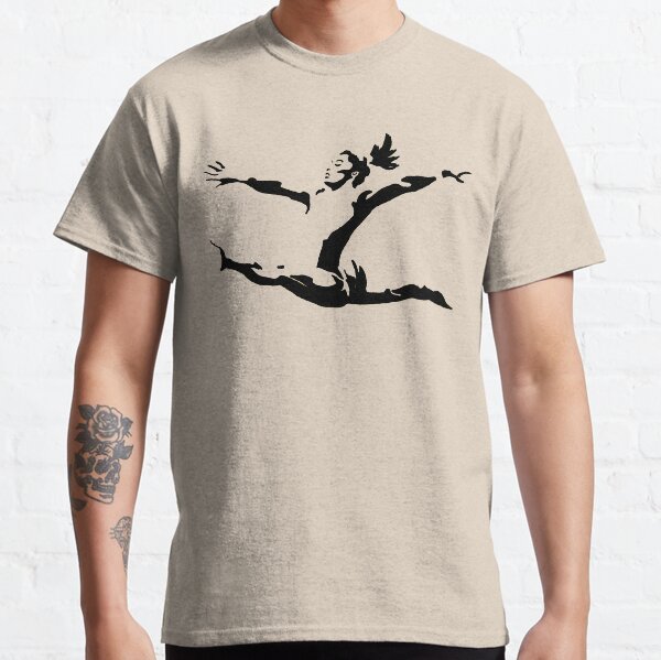 Simone Biles Olympics Soaring USA Black and White Classic T-Shirt