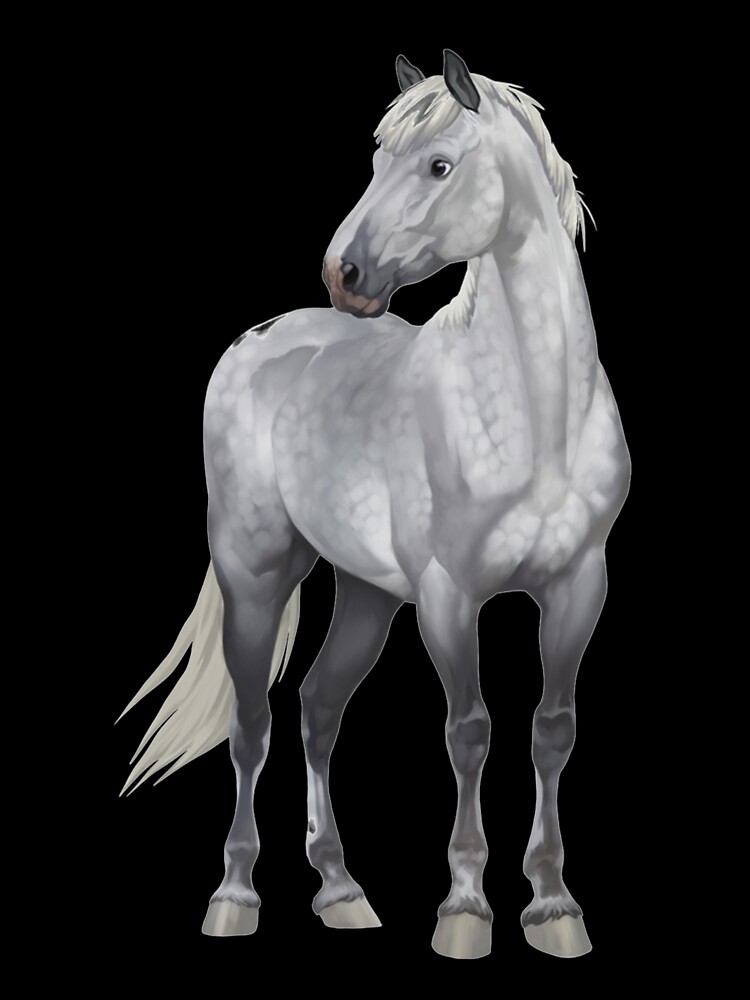 HUGE 13 3/4 inch x 9 inch CARSOUEL WHITE HORSE WITH PLATFORM