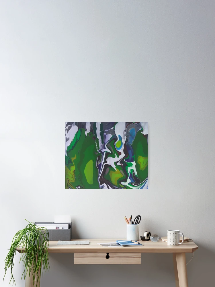 Thumbnail 2 of 3, Poster, spring green designed and sold by InfinitePathArt.