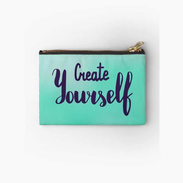 Item preview, Create yourself. Text on blur light cyan background. designed and sold by kakapostudio.
