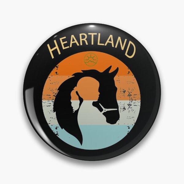 Item preview, sunset heartland, vintage heartland, retro, funny,Western Fitted V-Neck  designed and sold by HONEYSHOP-CA.