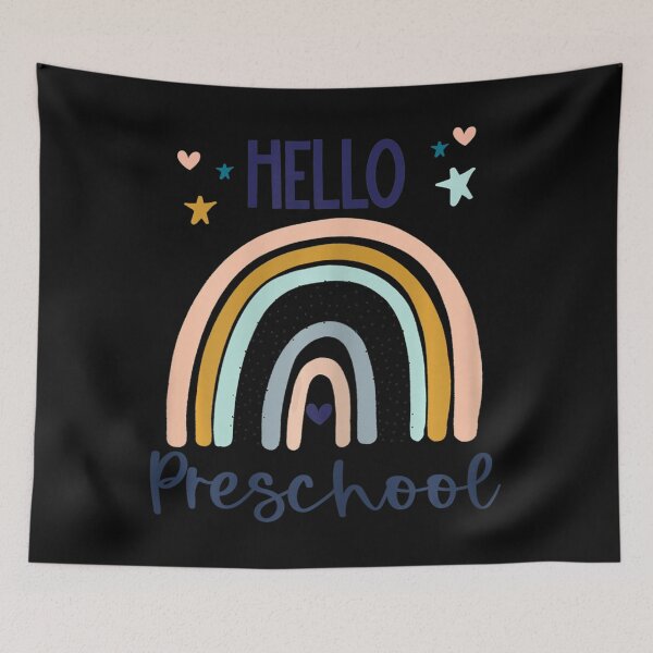 Item preview, Hello Preschool Retro Rainbow Teacher Toddler Girls  designed and sold by SimmonsNobl.