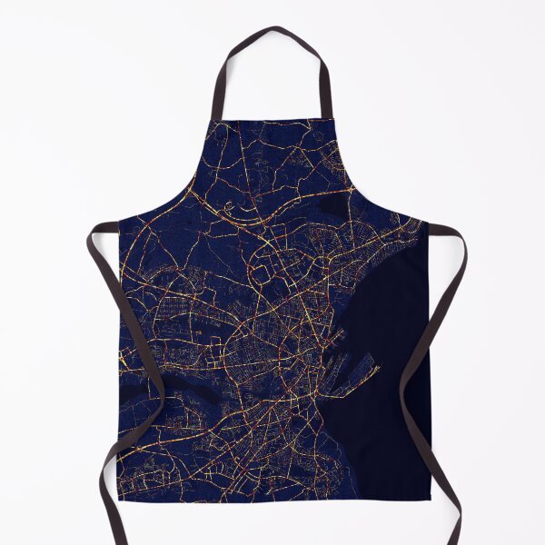 Item preview, Aarhus, Denmark Map - City At Night designed and sold by deMAP.