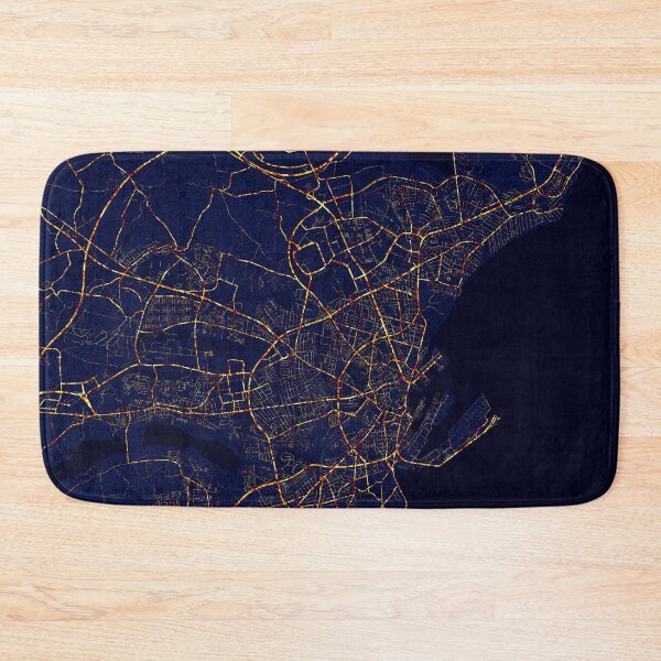 Item preview, Aarhus, Denmark Map - City At Night designed and sold by deMAP.