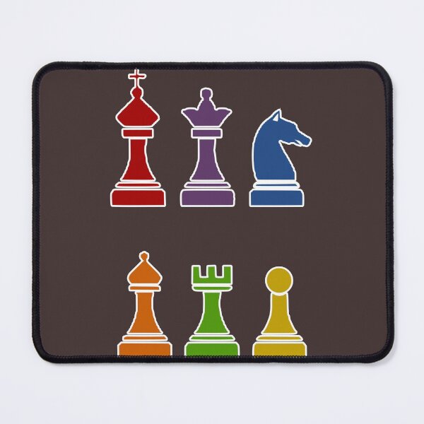 Item preview, Multi Color Chess Piece Design designed and sold by ThisNThatImages.