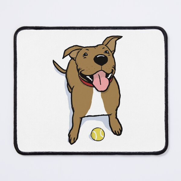 Item preview, Happy Brown Dog with Tennis Ball | Cute Cartoon Canine designed and sold by Jenn Inashvili.