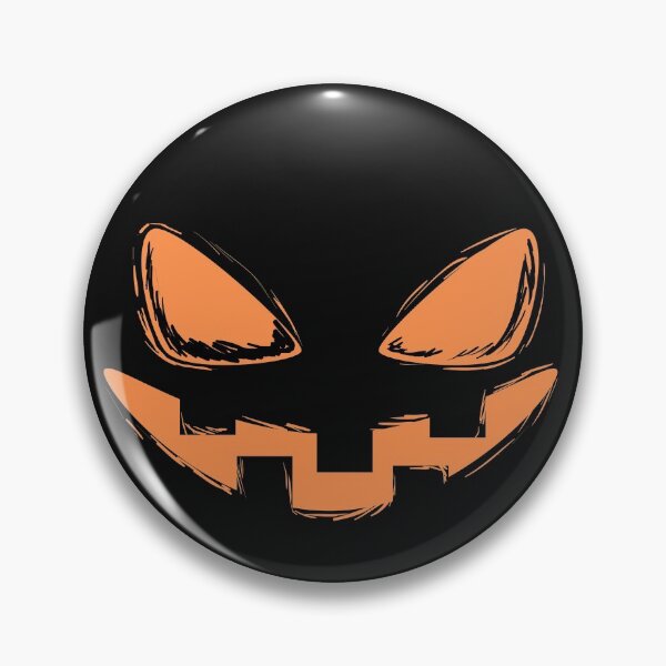 Item preview, Halloween scary jack o lantern face, just simple carved pumpkin creepy face designed and sold by Click-Like.