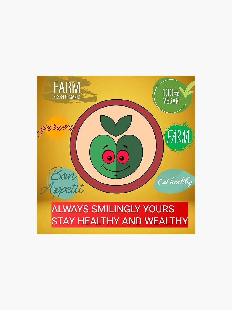 stay-healthy-and-wealthy-keep-smiling-sticker-for-sale-by