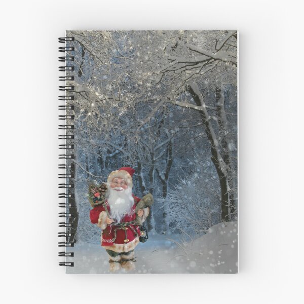 Item preview, Santa Walking Through Snow In The Woods designed and sold by JoesCornerStore.