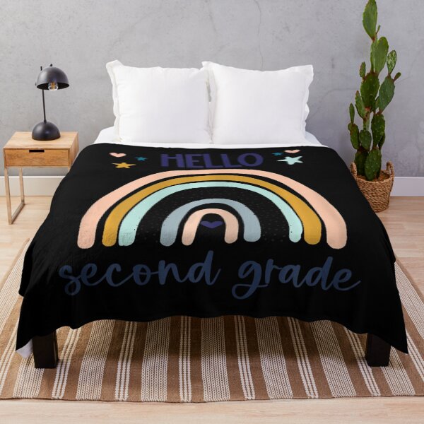 Item preview, Hello Second Grade Retro Rainbow Cute For Teacher Girls  designed and sold by SimmonsNobl.