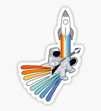 Space Rock-et Man Sticker
