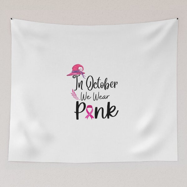 Item preview, In October We Wear Pink Pumpkin Plaid designed and sold by CreativeMansion.
