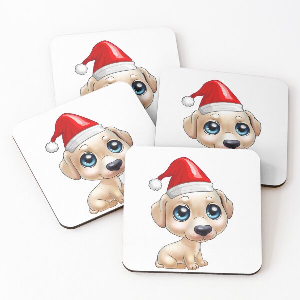Item preview, Dogs to are ready to celebrate Christmas - Cute White Puppy designed and sold by aventi24.