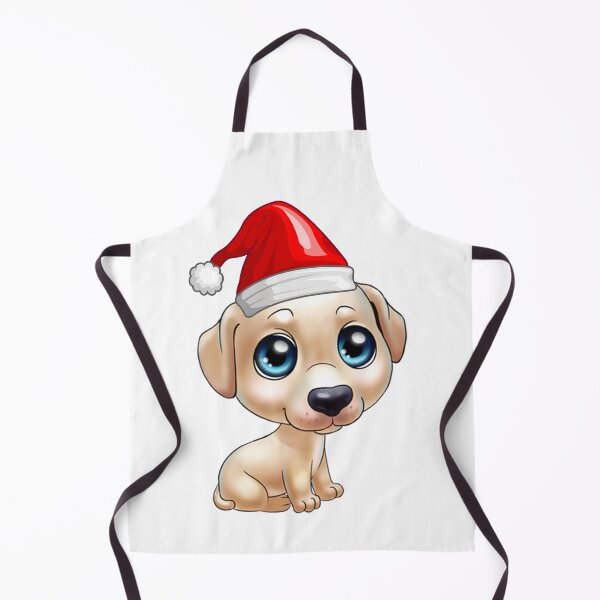 Item preview, Dogs to are ready to celebrate Christmas - Cute White Puppy designed and sold by aventi24.