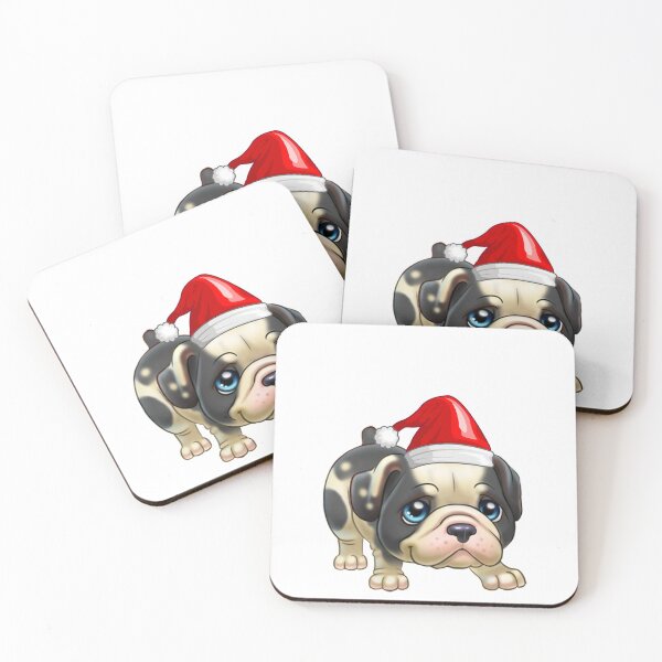 Item preview, Dogs to are ready to celebrate Christmas - English Bulldog Puppy designed and sold by aventi24.