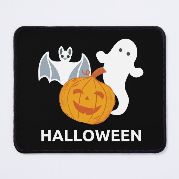 Item preview, A Ghost, a Bat, and a Friendly Pumpkin designed and sold by SMillustrations.