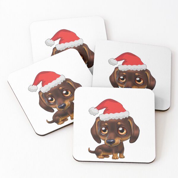 Item preview, Dogs to are ready to celebrate Christmas - Cute Sausage Dog designed and sold by aventi24.