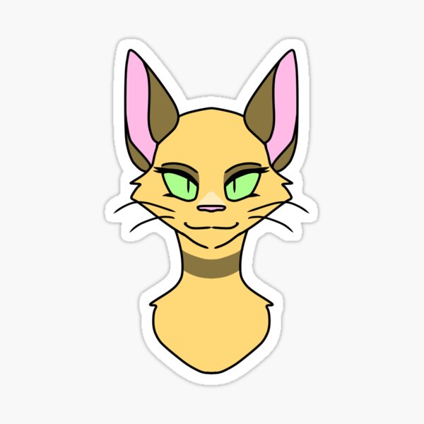 Sleekwhisker Icon Sticker for Sale by Lightthechirpet