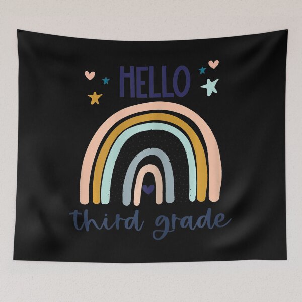 Item preview, Hello Third Grade Retro Rainbow Heart For 3Rd Teachers Girls  designed and sold by SimmonsNobl.