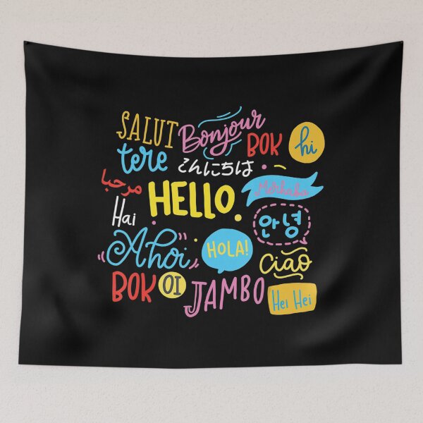 Item preview, Hello Word In Different Languages Travel And Teacher Gift  designed and sold by SimmonsNobl.