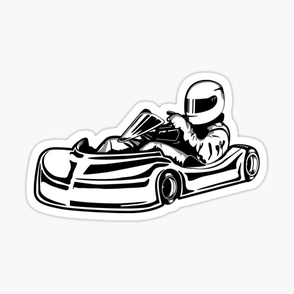 Kart Racing Vinyl Decal 
