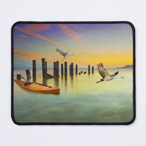 Item preview, Wooden Kayak and Sandhill Cranes designed and sold by FineArtography.