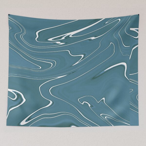 Item preview, Blue and Black Liquid marble texture designed and sold by DMJPRINT.