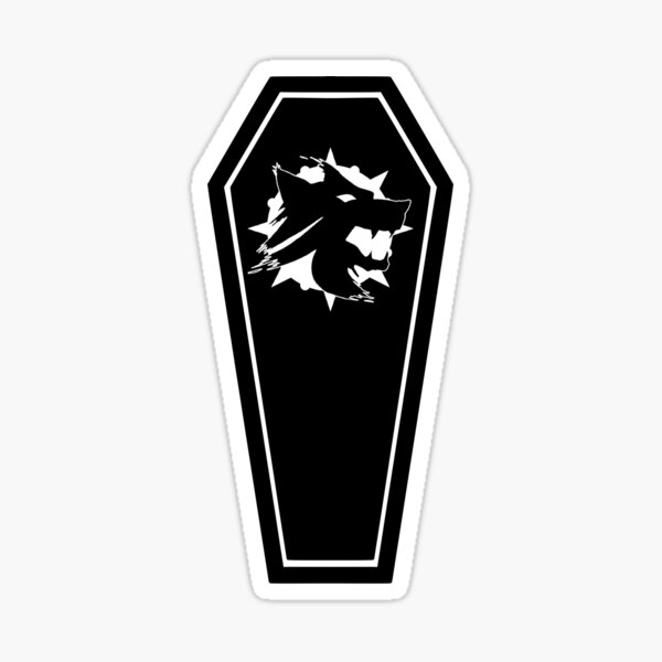 Vampire: The Masquerade Antitribu Gangrel Coffin Sticker