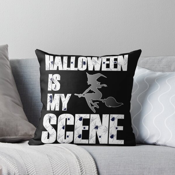 Item preview, Halloween Is My Scene Spiders and Witch - Holiday designed and sold by artfulnotebook.