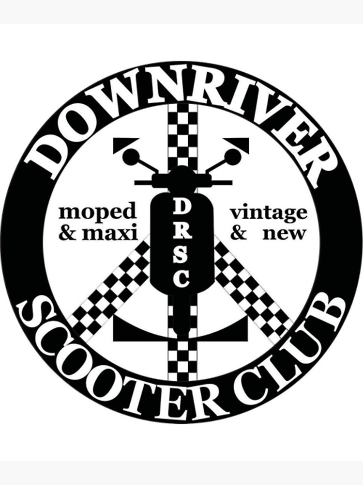 "Downriver Scooter Club Drsc TShirtDRSC Official Artwork " Sticker for