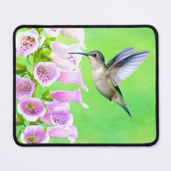 Item preview, Hummingbird and Foxglove designed and sold by FineArtography.
