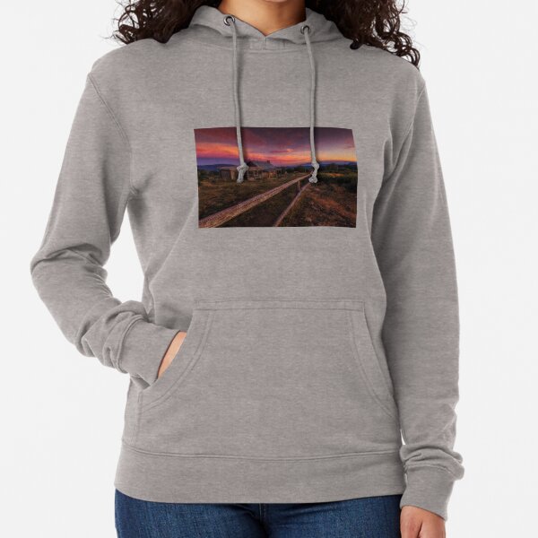 Sunrise at Craigs Hut Victoria. Lightweight Hoodie