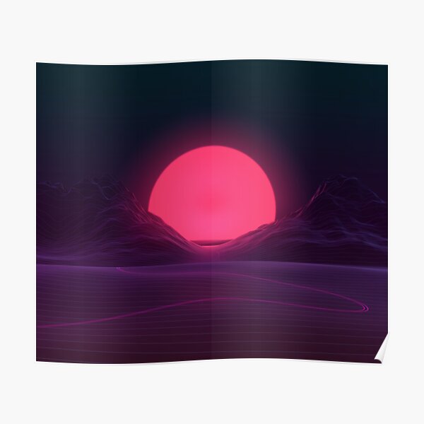 Neon Sunset Poster