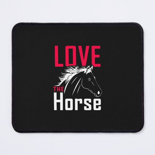 Item preview, Love The Horse - Red Font designed and sold by FastTrackPhotog.