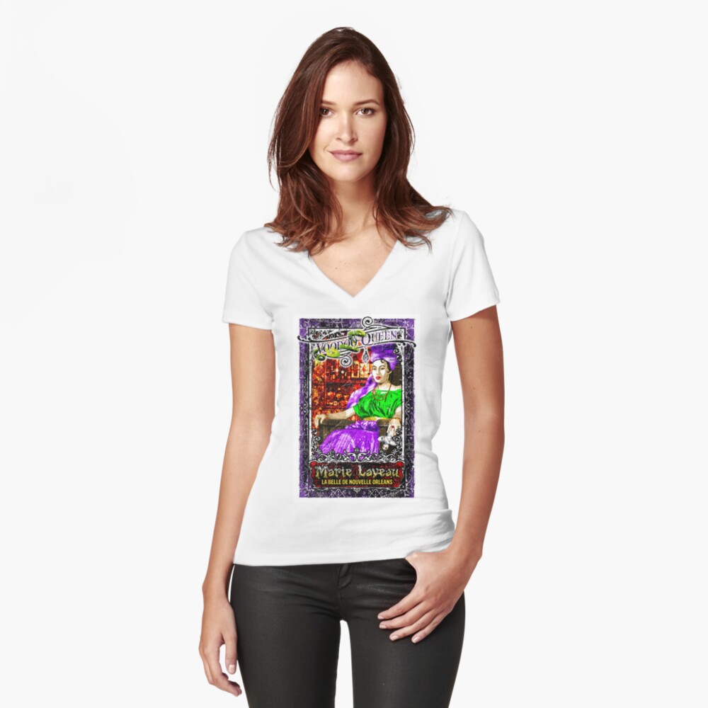 Item preview, Fitted V-Neck T-Shirt designed and sold by unclegertrude.