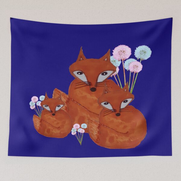 Item preview, Dandelion fox trio designed and sold by OllieandQuinn.